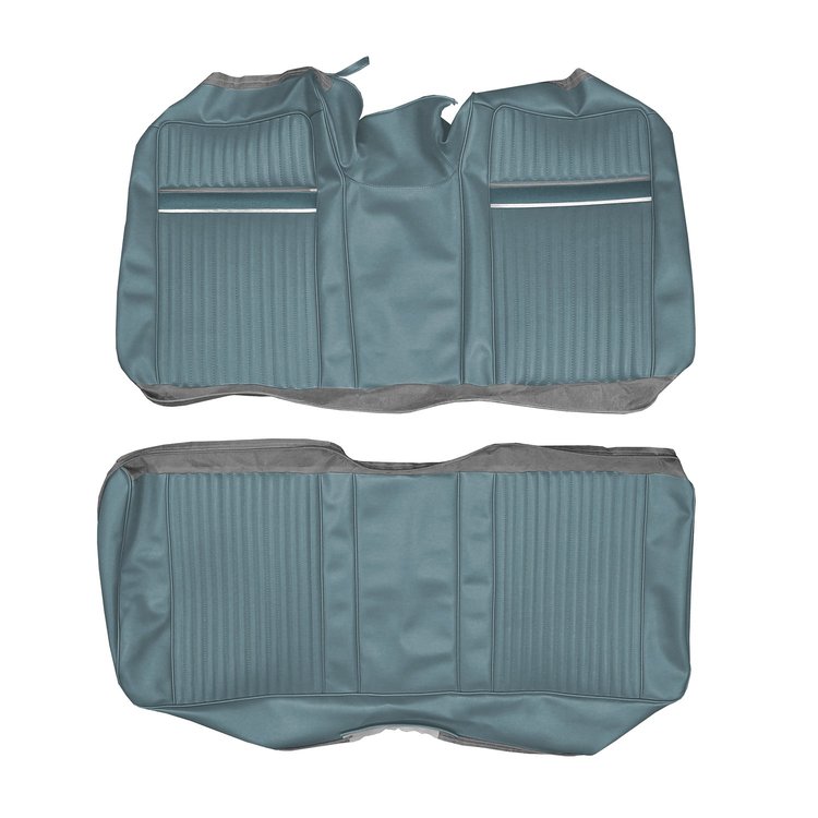 AA67CF00056321 67 SPORT FURY/FURY III CONV. REAR - LT BLUE W/ NAVY ACCENT