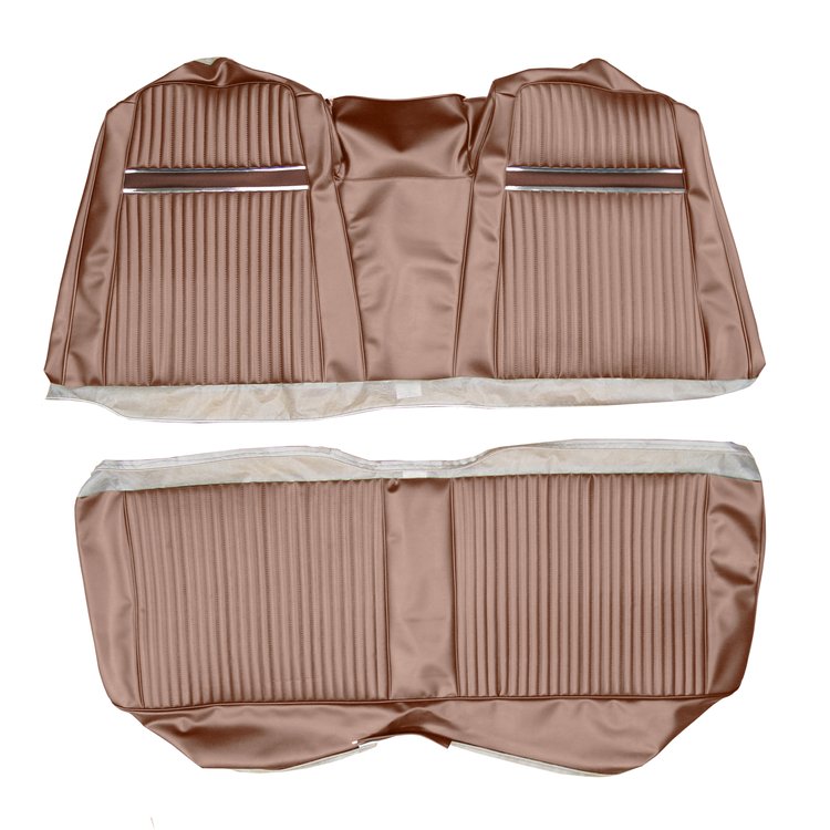 AA67CFS0048627 67 SPORT FURY HTP REAR W/ SPKR CUT- COPPER/DK COPPER