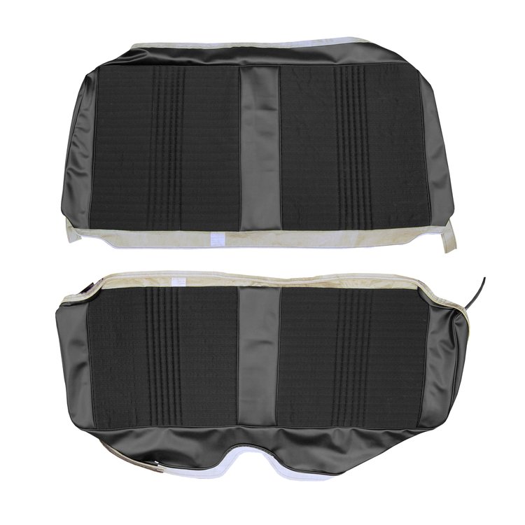 AA67CR2C080741 67 BELVEDERE II HARDTOP REAR - BLACK CLOTH/BLACK
