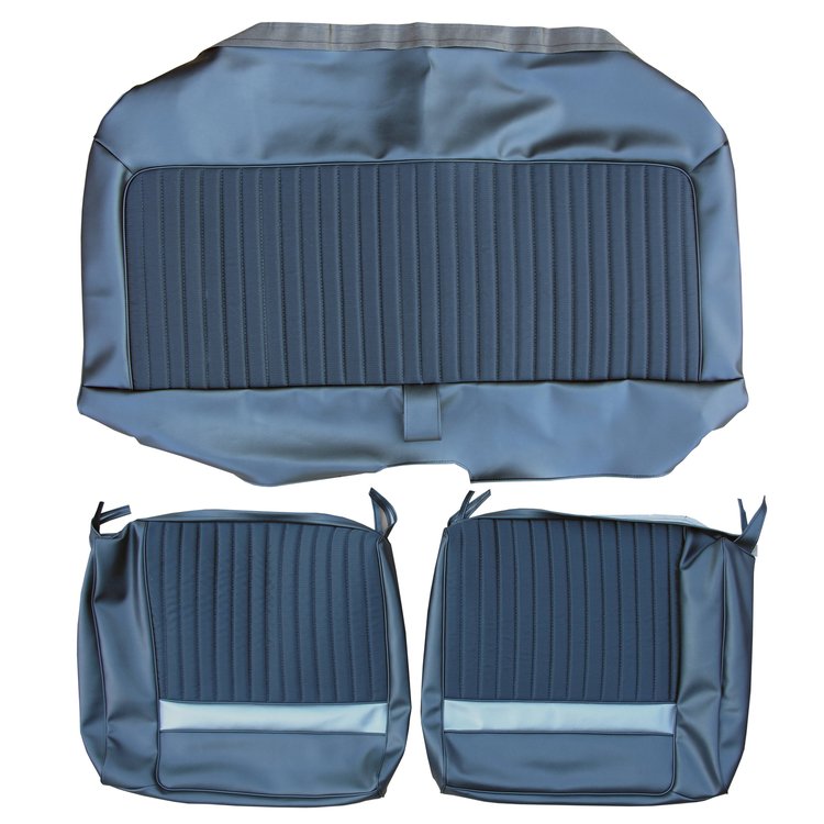 AA67CVC0020972 67 VALIANT 200/SIGNET SPLIT BENCH- BLUE CLOTH/MET. NAVY