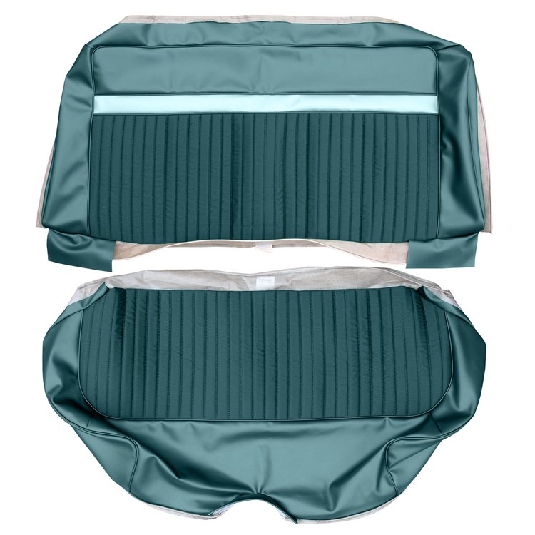 AA67CVC0080974 67 VALIANT 200/SIGNET SEDAN REAR- TURQ CLOTH/DARK MET TURQ