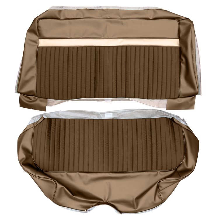 AA67CVC0080978 67 VALIANT 200/SIGNET SEDAN REAR- BROWN CLOTH/DK MET BROWN