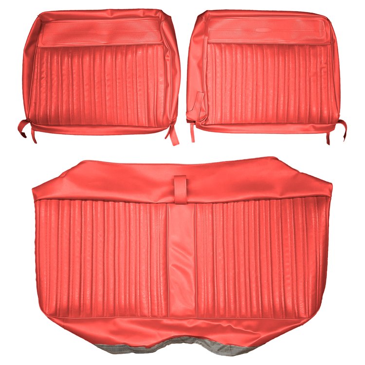 AA67CW00020520 67 CORONET FRONT SPLIT BENCH - METALLIC RED