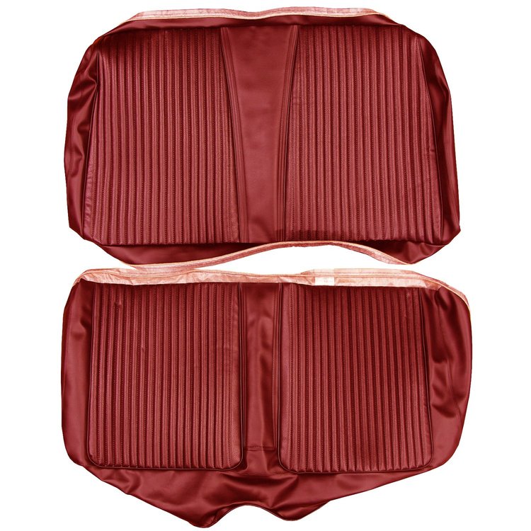 AA67CW00050520 67 CORONET CONV REAR BENCH - METALLIC RED