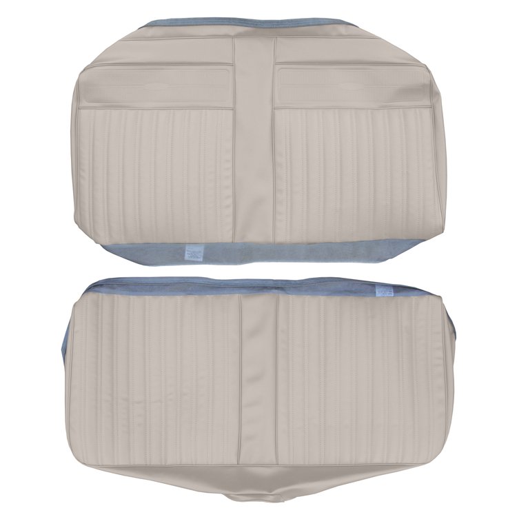 AA67CW00060202 67 CORONET CONV REAR BENCH - PEARL WHITE