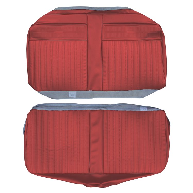 AA67CW00060520 67 CORONET CONV REAR BENCH - METALLIC RED