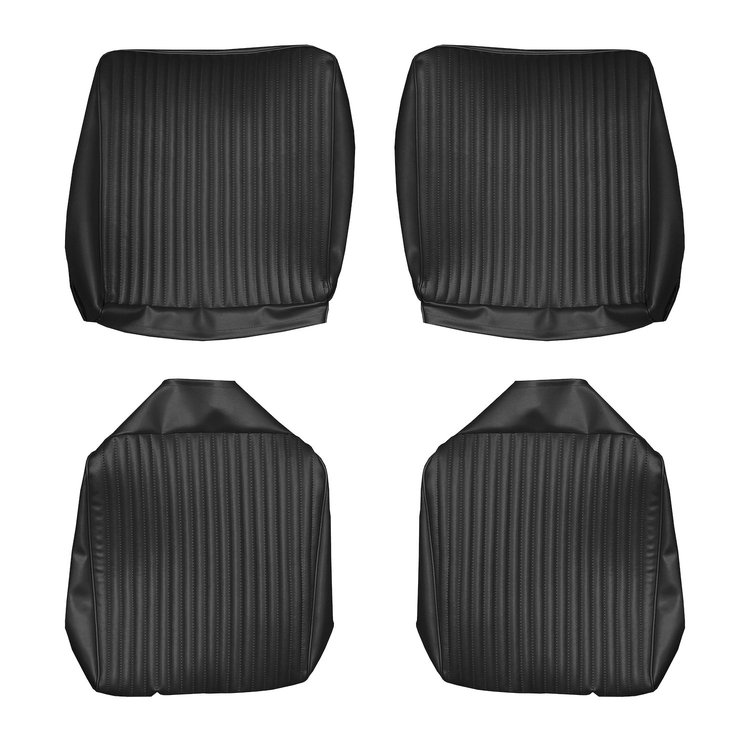 AA67CX00070100 67 CHARGER FASTBACK REAR BUCKETS - BLACK