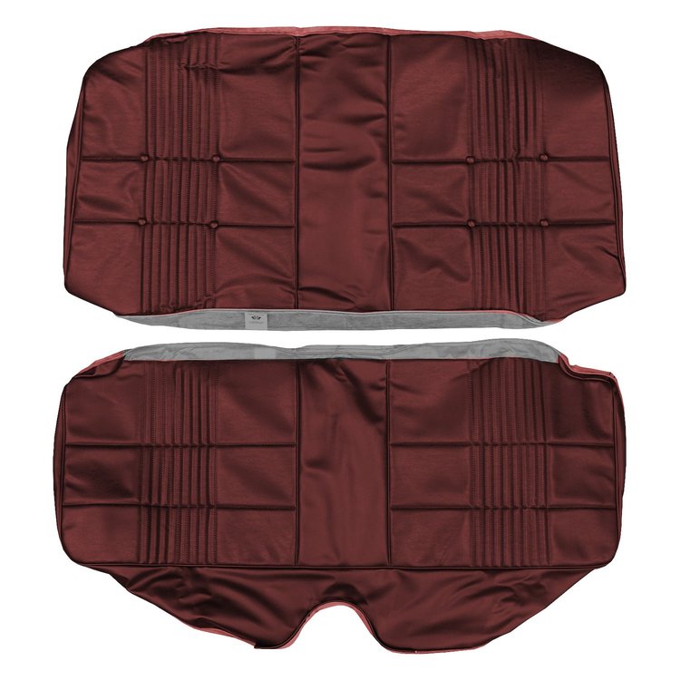 AA68CBD0040526 68 BARRACUDA DLX REAR BENCH - METALLIC MAROON