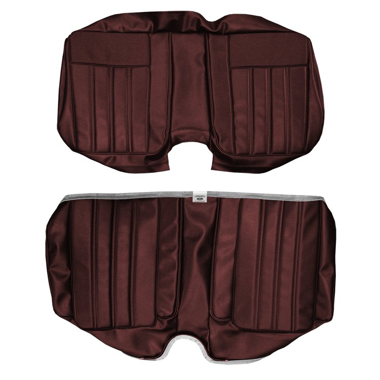 AA68CBD0070526 68 BARRACUDA DLX FASTBACK REAR BENCH - METALLIC MAROON