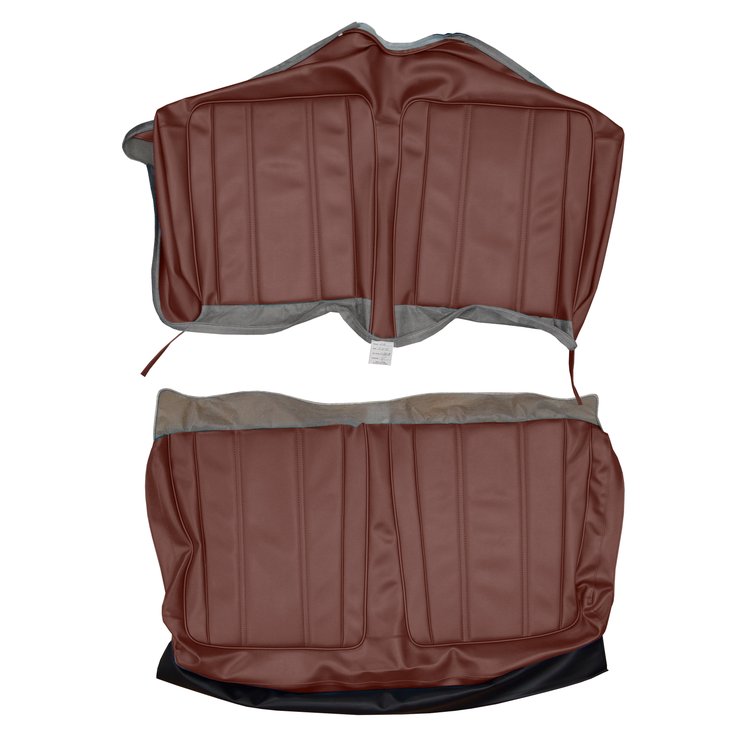 AA68CBS0056526 68 BARRACUDA STANDARD CONV REAR BENCH - METALLIC MAROON