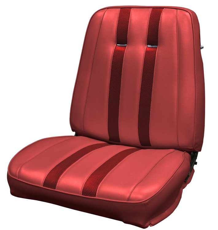 AA68CF00010527 68 SPORT FURY BUCKETS - MET. RED W/ METALLIC MAROON ACCENT
