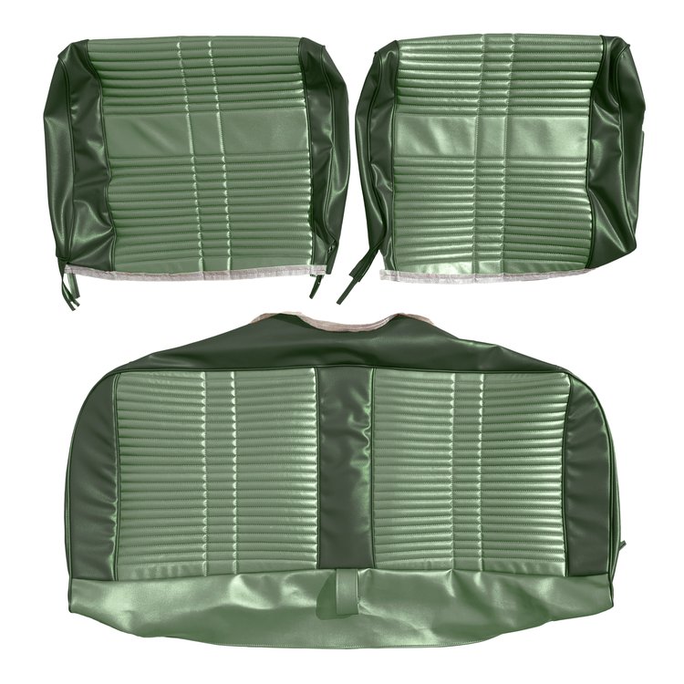 AA68CRP0020433 68 SATELLITE/ROADRUNNER DECOR SPLIT BENCH- LT GREEN/DK GREEN