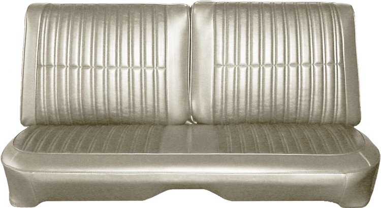 AA68CW00028202 68 CORONET HARDTOP SPLIT BENCH PEARL WHITE