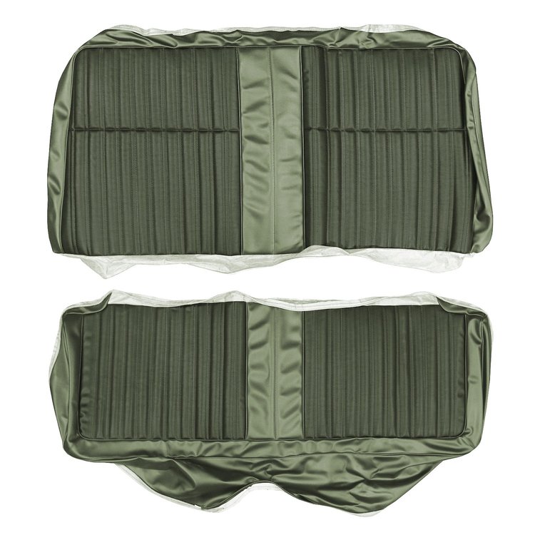 AA68CW00080431 68 CORONET HARDTOP REAR BENCH DARK MET GREEN/LT MET GREEN