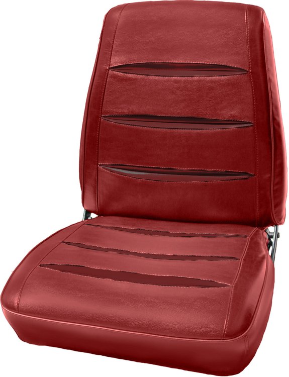 AA68CX00010527 68 CHARGER BUCKETS - MET RED/MET RED W/MET MAROON