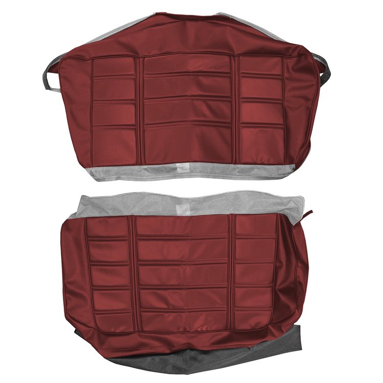 AA69CBD0050528 69 BARRACUDA DLX CONVERTIBLE REAR BENCH - RED