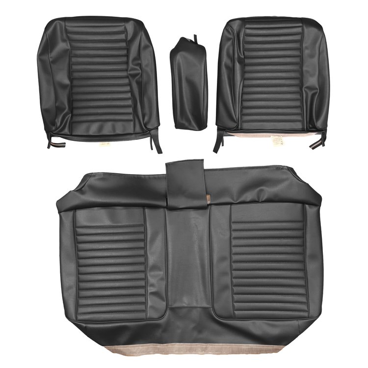 AA69CBS0030100 69 BARRACUDA SPLIT BENCH W/CAR BLACK