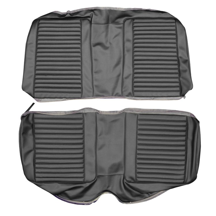 AA69CBS0048100 69 BARRACUDA HARDTOP REAR BENCH - BLACK