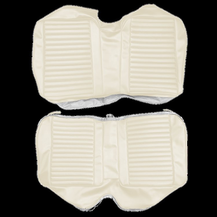 AA69CBS0070200 69 BARRACUDA FASTBACK REAR BENCH - WHITE