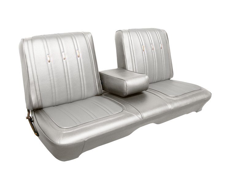 AA69CF00030200 69 FURY III 2&4 DR. HARDTOP SPLIT BENCH W/ C.A.R. - WHITE