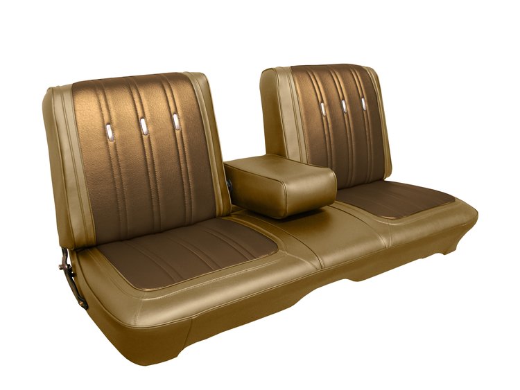 AA69CF00030651 69 FURY III 2&4 DR. HTP SPLIT BENCH W/C.A.R.- BRONZE/SADDLE