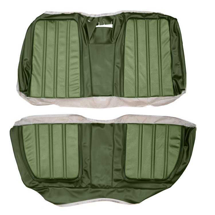 AA69CF00080435 69 FURY III 2 DR. HARDTOP REAR BENCH - LT GREEN/DK GREEN