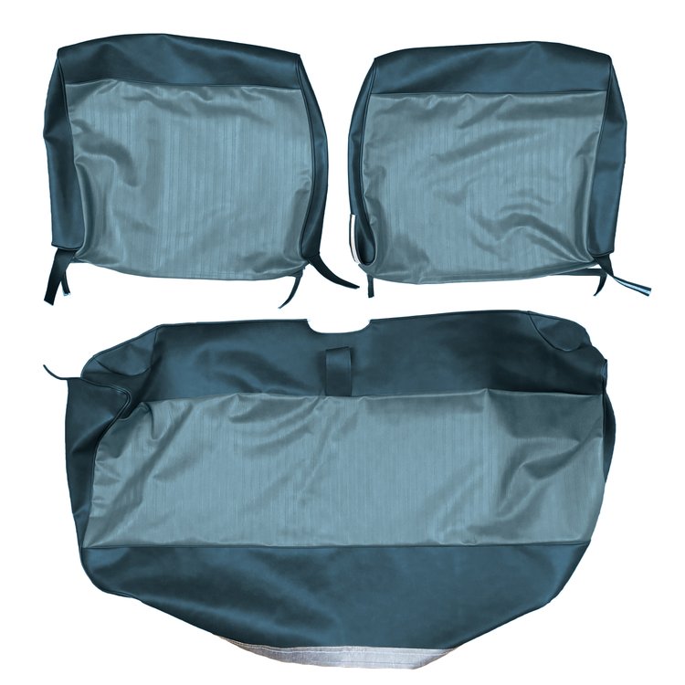 AA69CLV0020351 69 DART SWINGER/VALIANT 100 SPLIT BENCH- LT BLUE/DARK BLUE
