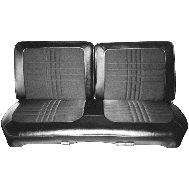 AA69CRC0020870 69 SATELLITE SPLIT BENCH - BLACK CLOTH/BLACK