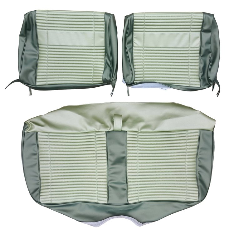 AA69CRP0020435 69 SATELLITE/ROADRUNNER DECOR SPLIT BENCH- LT GREEN/DK GREEN