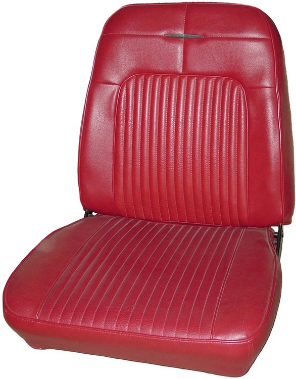 AA69CW00010528 69 CORONET FRONT BUCKETS - RED