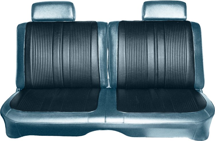 AA69CW00028359 69 CORONET HARDTOP SPLIT BENCH DARK MET BLUE/LIGHT MET BLUE