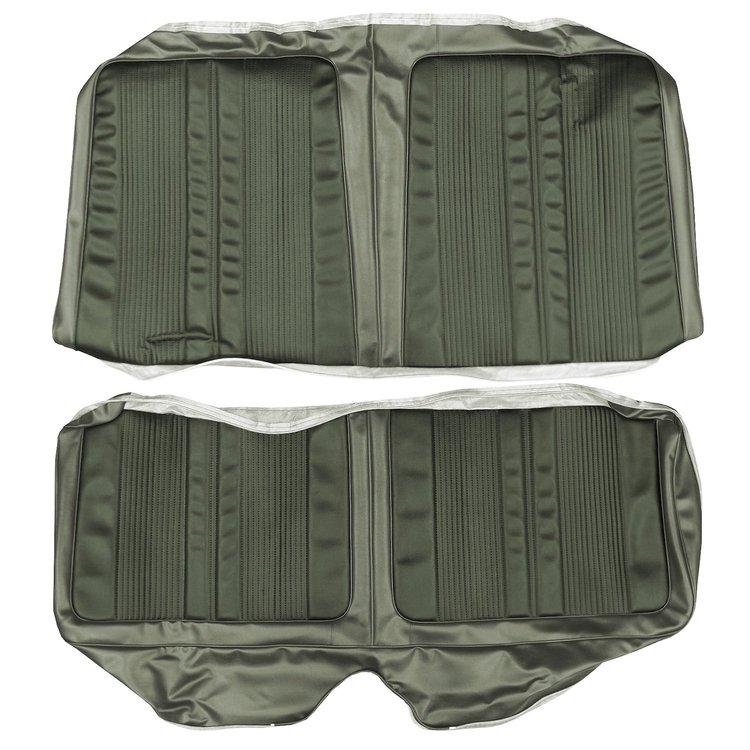 AA69CW00080437 69 CORONET HARDTOP REAR BENCH DK MET GREEN/LT MET GREEN