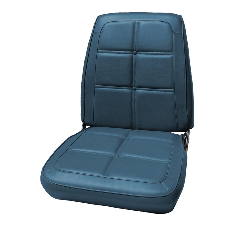 AA69CX00010330 69 CHARGER FRONT BUCKETS - DARK METALLIC BLUE