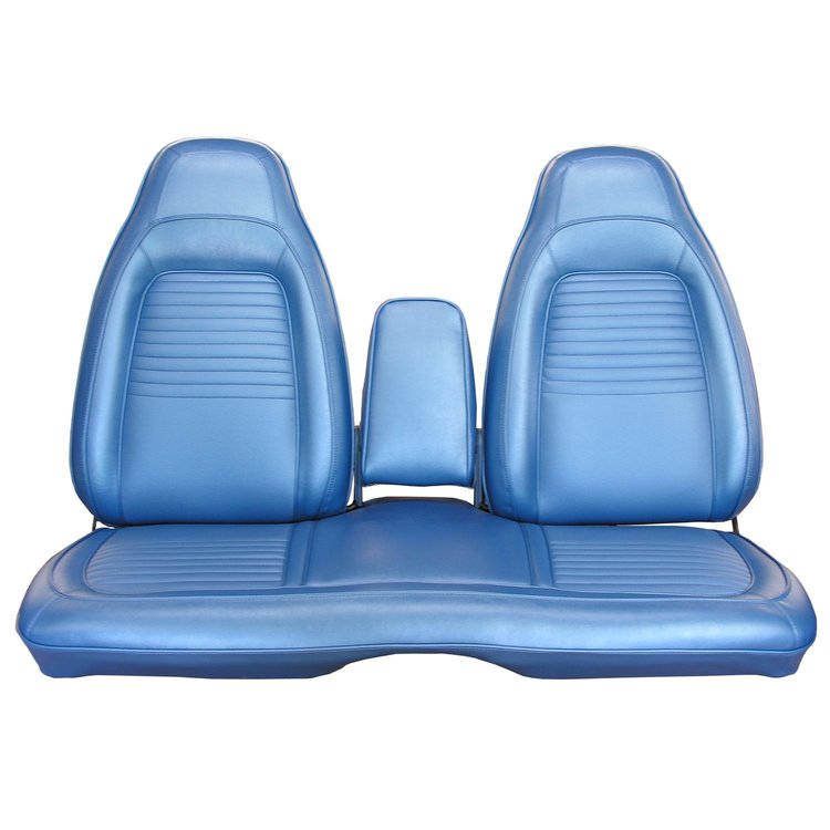 AA70CB00030338 70 BARRACUDA SPLIT BENCH W/CAR BRIGHT BLUE