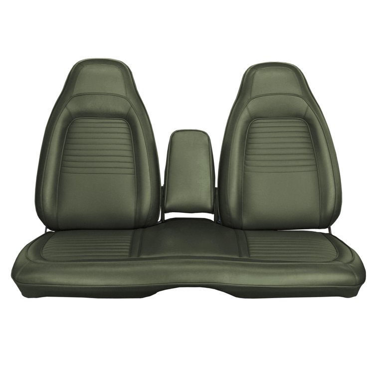 AA70CB00030434 70 BARRACUDA SPLIT BENCH W/CAR DARK METALLIC GREEN