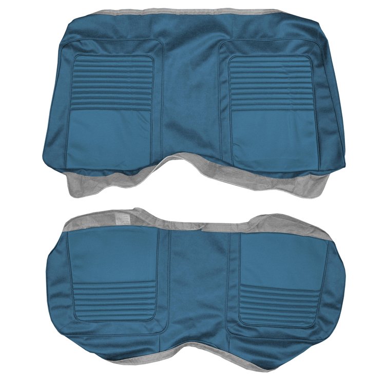 AA70CB00048338 70 BARRACUDA HARDTOP REAR BENCH - BRIGHT BLUE