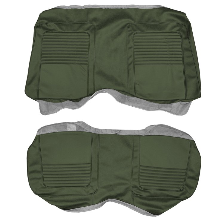 AA70CB00048434 70 BARRACUDA HARDTOP REAR BENCH - DARK METALLIC GREEN