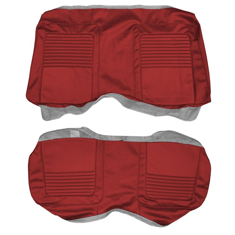 AA70CB00048550 70 BARRACUDA HARDTOP REAR BENCH - RED