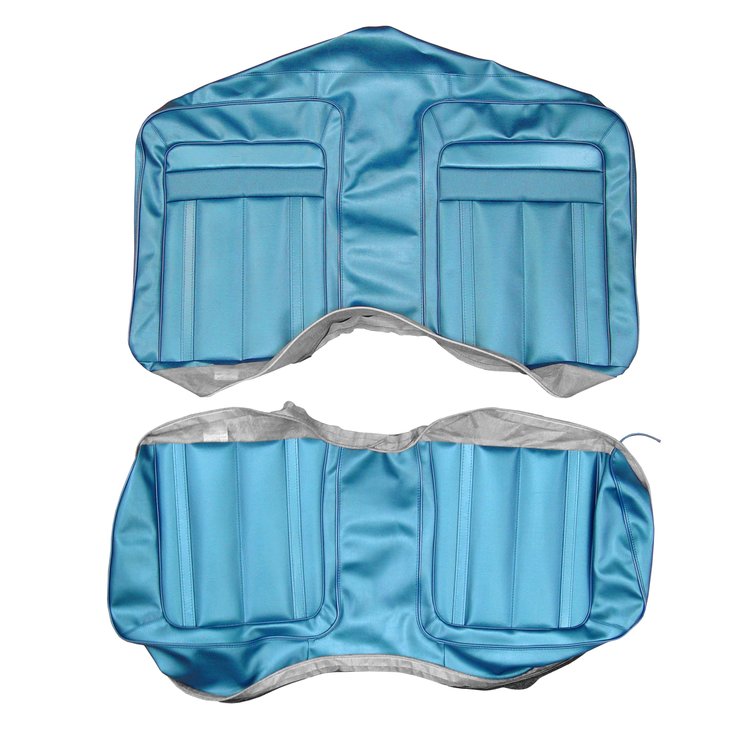 AA70CBD0050338 70 BARRACUDA GRAN COUPE CONV REAR BENCH - BRITE BLUE