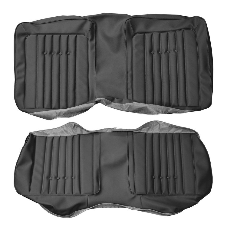AA70CBL0050100 70/71 BARRACUDA CONV REAR BENCH - BLACK