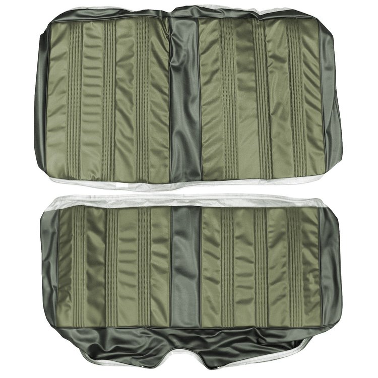 AA70CL00040435 70 DART GT/SWINGER/CUSTOM HTP REAR BENCH - LT GREEN/DK GREEN