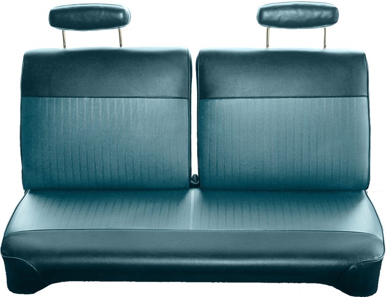 AA70CLV0020351 70/71 DART/VALIANT/DUSTER SPLIT BENCH- LT BLUE/DARK BLUE