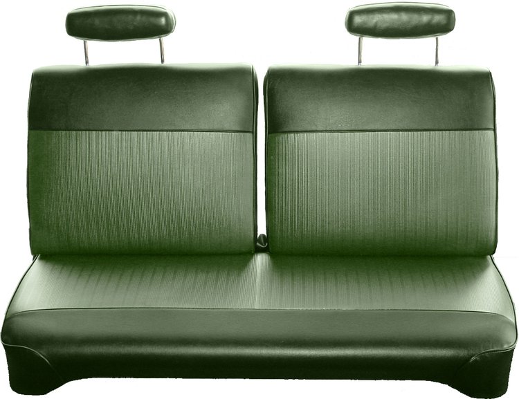 AA70CLV0020435 70 DART/VALIANT & 70 DUSTER SPLIT BENCH- LT GREEN/DK GREEN