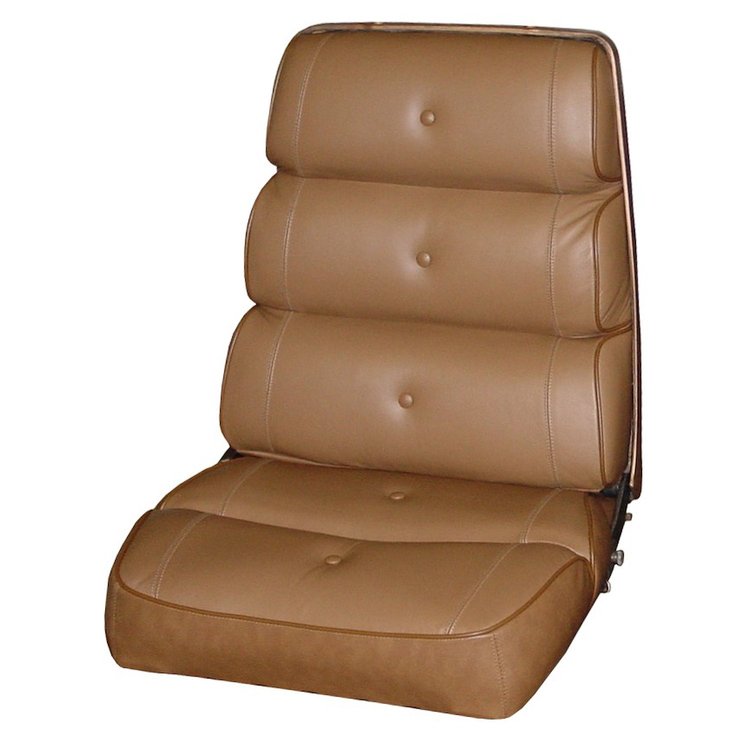 AA70CMLH010656 70 CHRYSLER HURST 300 LEATHER BUCKET W/CENTER ARMREST- BROWN
