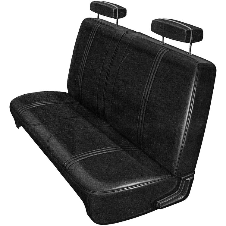 AA70CV00020100 70 DUSTER SPLIT BENCH - BLACK