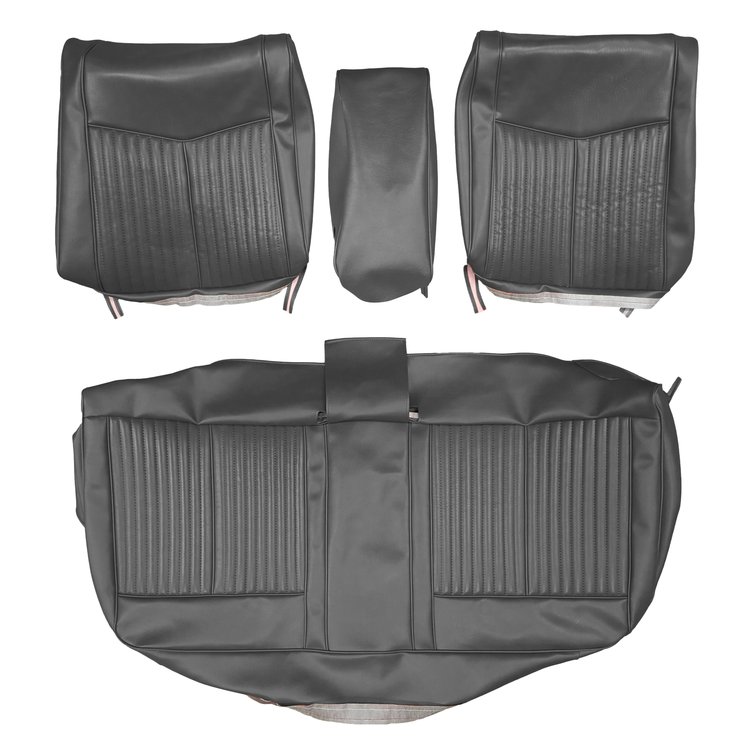 AA70CVD0030100 70 DUSTER SPLIT BENCH W/ CENTER ARMREST - BLACK