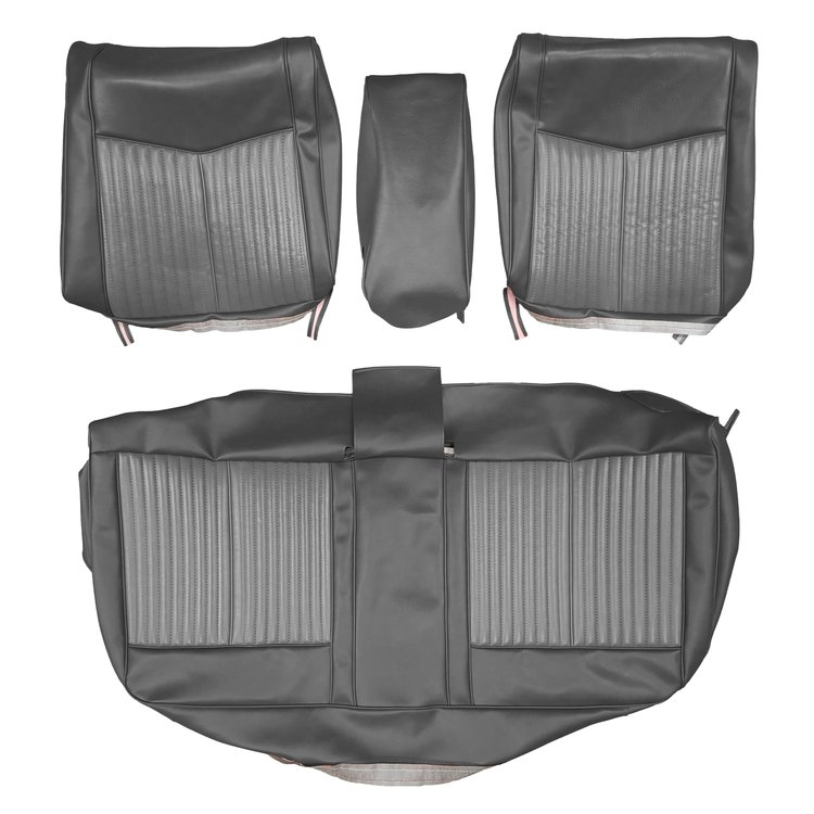 AA70CVD0030152 70 DUSTER SPLIT BENCH W/ CENTER ARMREST- CHARCOAL/BLACK