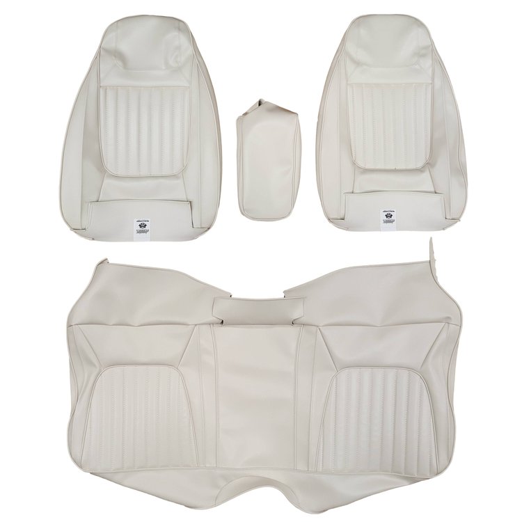 AA71CBJD030200 71 CHALLENGER DELUXE SPLIT BENCH W/CAR - WHITE