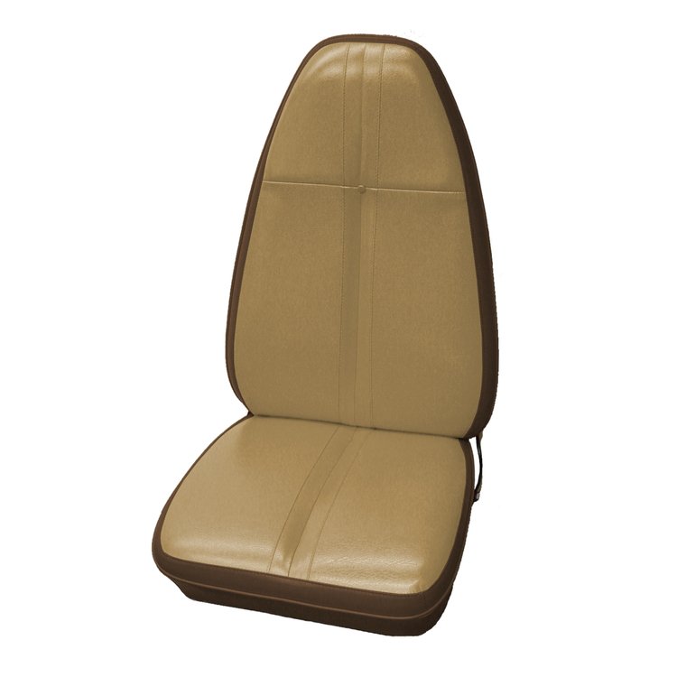 AA71CBJS010665 71 BARRACUDA/CHALLENGER STD BUCKETS - TAN/BROWN