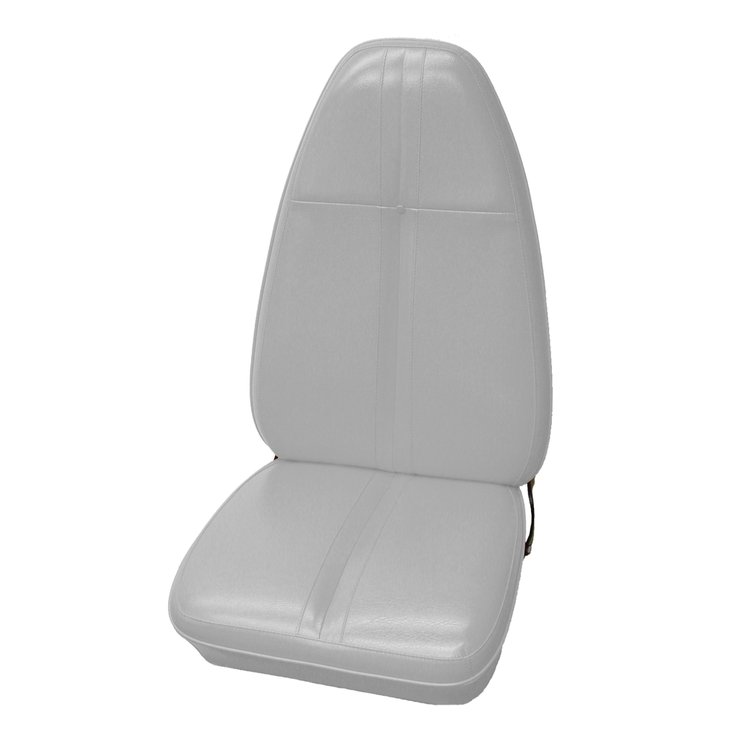 AA71CBJSW10200 71 BARRACUDA/CHALLENGER W/WELT BUCKETS - WHITE
